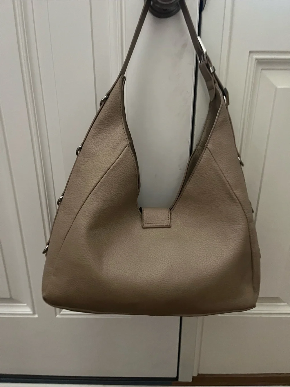 Steve Madden Taupe Large Vintage Hobo Bag With Adjustable Strap